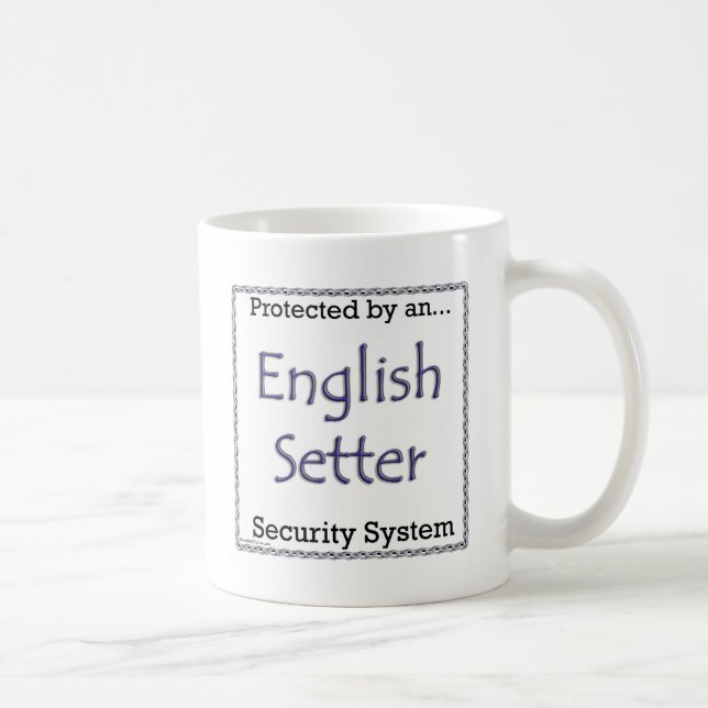 Englisch Setter Security System Kaffeetasse (Rechts)