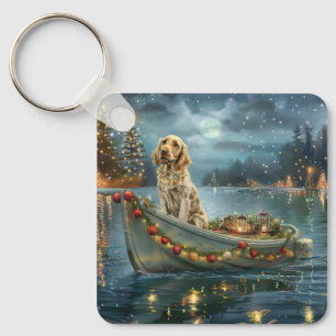 Englisch Setter Weihnachtsfestreise Schlüsselanhänger