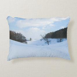 Englisch Snow Valley - Personalisiert Dekokissen
