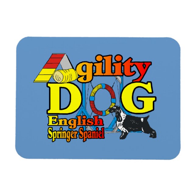 Englisch Springer Spanisch Agility Magnet (Horizontal)