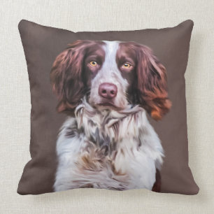 Englisch Springer Spanisch Dog Oil Painting Portra Kissen
