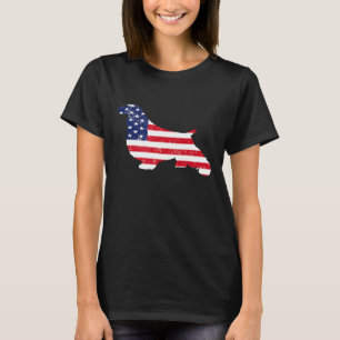 Englisch Springer Spanisch Flag 4. Juli T-Shirt