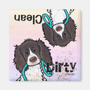 Englisch Springer Spanisch Geschirrspüler Magnet