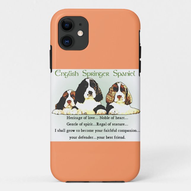 Englisch Springer Spanisch Kulturerbe der Liebe Case-Mate iPhone Hülle (Rückseite)