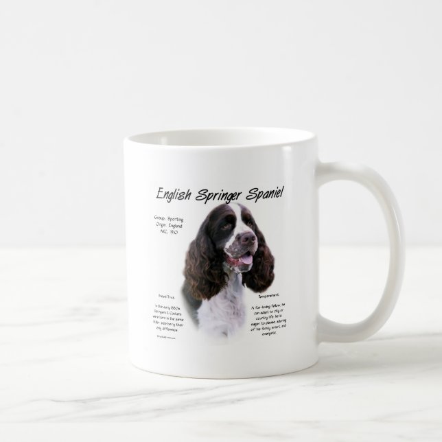 Englisch Springer Spanisch (Leber) Historisches De Kaffeetasse (Rechts)