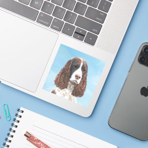 Englisch Springer Spanisch Malerei Original Dog Ar Aufkleber