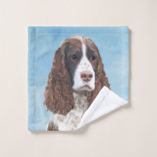 Englisch Springer Spanisch Malerei Original Dog Ar Badhandtuch Set