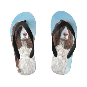 Englisch Springer Spanisch Malerei Original Dog Ar Kinderbadesandalen