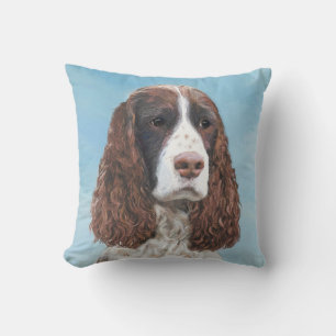 Englisch Springer Spanisch Malerei Original Dog Ar Kissen