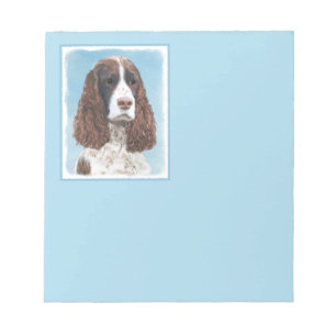 Englisch Springer Spanisch Malerei Original Dog Ar Notizblock