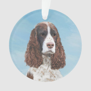 Englisch Springer Spanisch Malerei Original Dog Ar Ornament