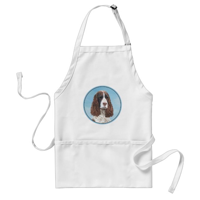 Englisch Springer Spanisch Malerei Original Dog Ar Schürze (Vorne)