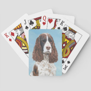 Englisch Springer Spanisch Malerei Original Dog Ar Spielkarten