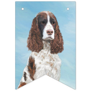 Englisch Springer Spanisch Malerei Original Dog Ar Wimpelkette