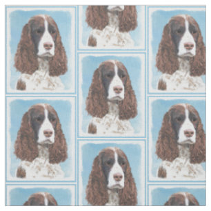Englisch Springer Spanisch Malerei Original Hund K Stoff