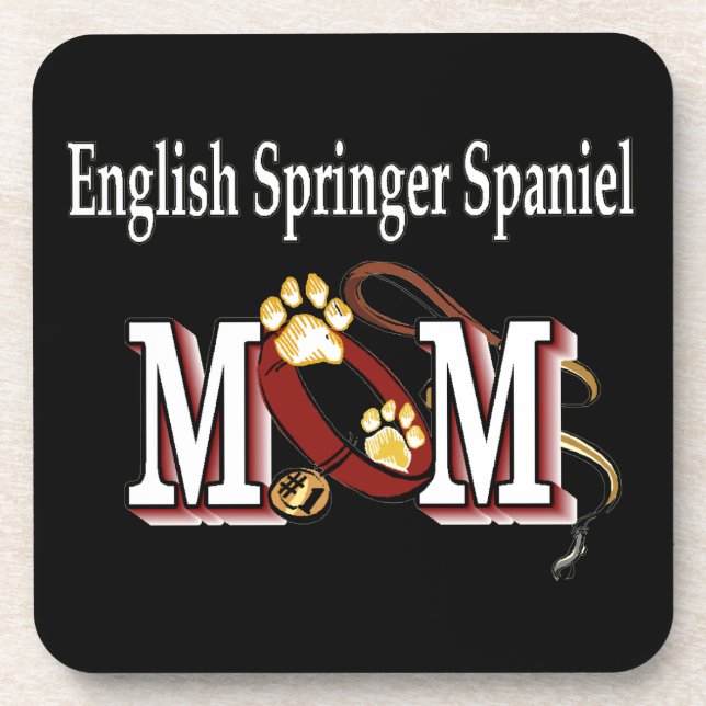 Englisch Springer Spanische Mama Geschenke Untersetzer (Vorderseite)
