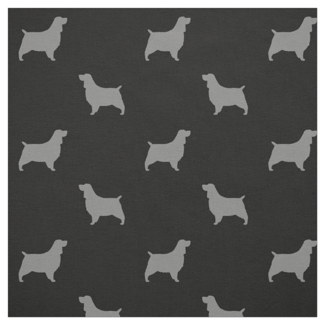 Englisch Springer Spanische Silhouetten Muster Stoff (Muster)