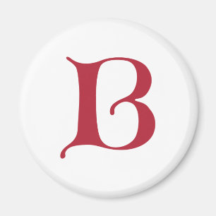 Englisch text Gothic Monogram Letter B Magnet
