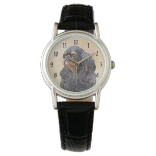 Englisch Toy Spanisch Malerei Original Animal Art Armbanduhr