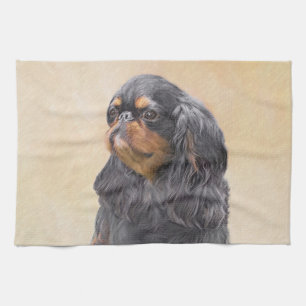 Englisch Toy Spanisch Malerei Original Animal Art Geschirrtuch