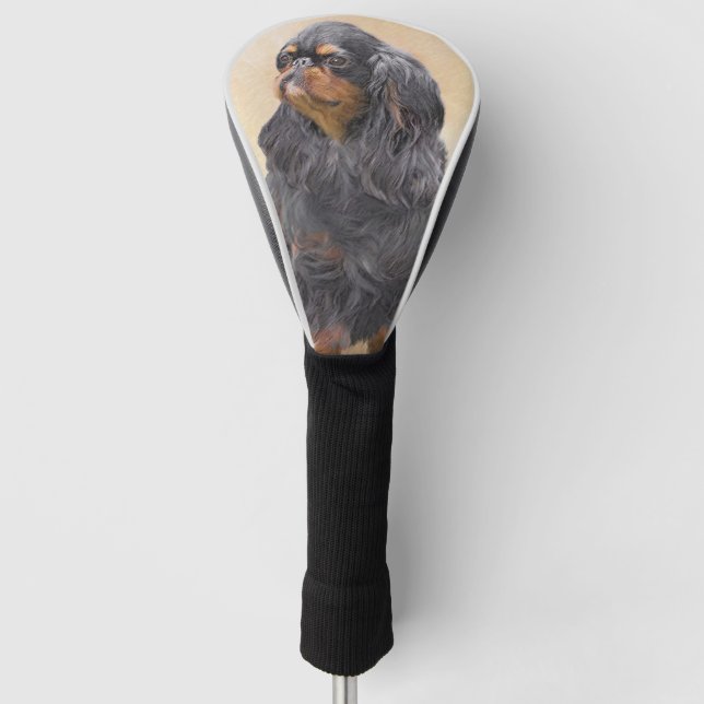 Englisch Toy Spanisch Malerei Original Animal Art Golf Headcover (Vorderseite)