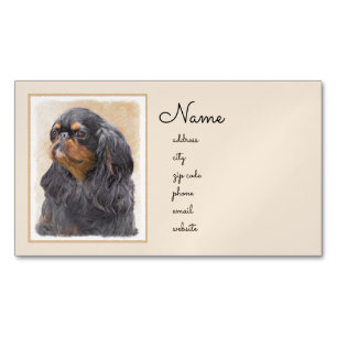 Englisch Toy Spanisch Malerei Original Animal Art Magnetische Visitenkarte