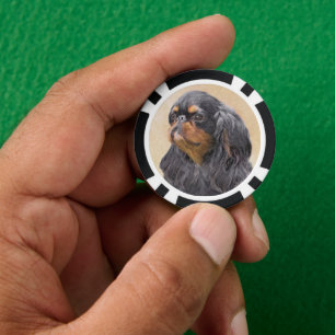 Englisch Toy Spanisch Malerei Original Animal Art Pokerchips