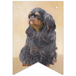 Englisch Toy Spanisch Malerei Original Animal Art Wimpelkette