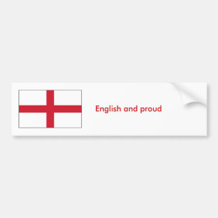 Englisch und stolz autoaufkleber