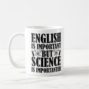 Englisch wichtig, aber Lehrer Zitat Funny Kaffeetasse