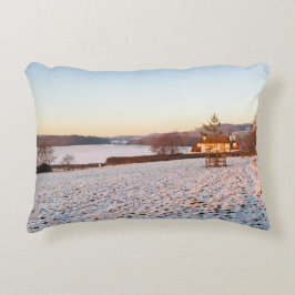 Englisch Winter Sunset - Personalisiert Dekokissen