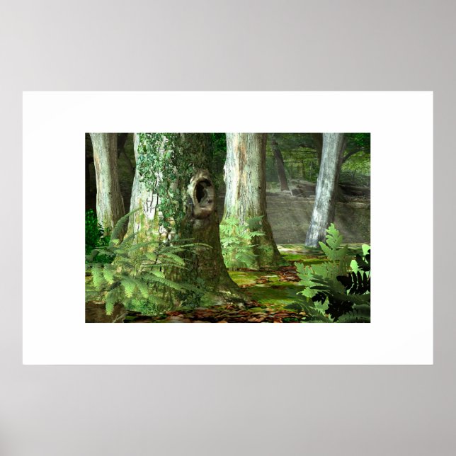 Englisch Woodlands Poster (Vorne)