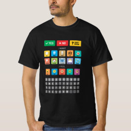 Englische Autismus AAC PECS Mitteilung zur Meldung T-Shirt