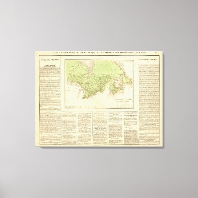 Englische Besitzungen Leinwanddruck (Vorderseite)