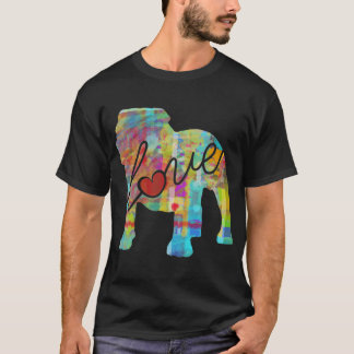 Englische Bulldogge (Bully) Liebe - Ein Helles und T-Shirt