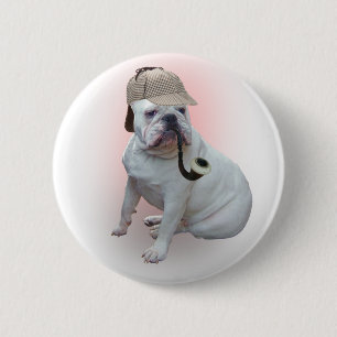 Englische Bulldogge Button