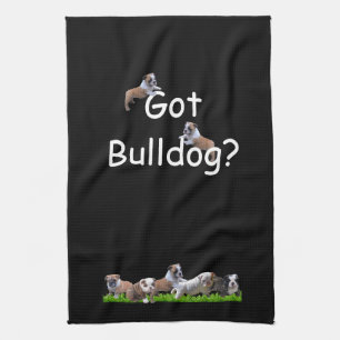 Englische Bulldogge Geschirrtuch