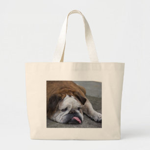 Englische Bulldogge Jumbo Stoffbeutel