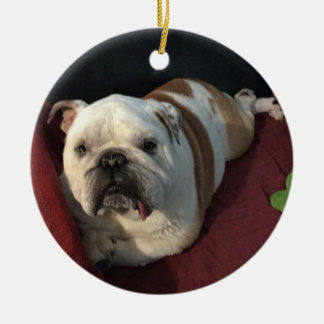 Englische Bulldogge Keramikornament