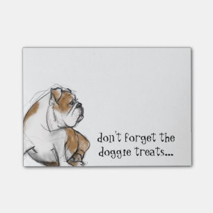Englische Bulldogge Post-it Klebezettel