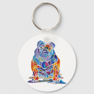 Englische Bulldogge Schlüsselanhänger