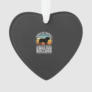 Englische Bulldogge Sonnenuntergang Sei selbst Hun Ornament