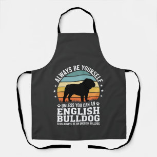 Englische Bulldogge Sonnenuntergang Sei selbst Hun Schürze