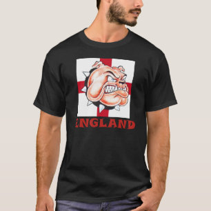 Englische Bulldoggen-und St. Georges Flagge T-Shirt