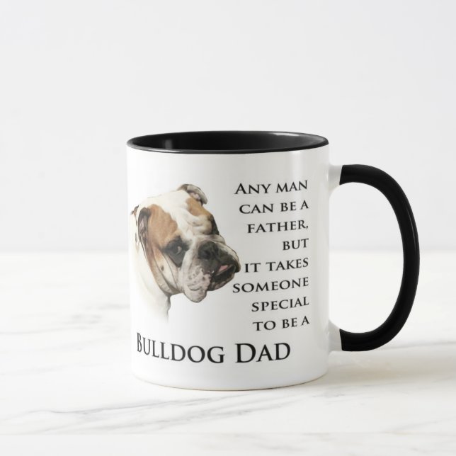 Englische Bulldoggen-Vater-Tasse Tasse (Rechts)