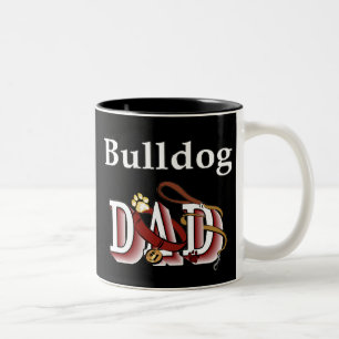 Englische Bulldoggen-Vater-Tasse Zweifarbige Tasse