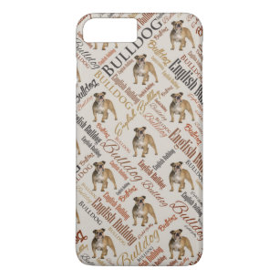 Englische Bulldoggen-Wort-Kunst Case-Mate iPhone Hülle