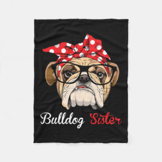 Englische Bulldogin Schwester von Bulldog Liebhabe Fleecedecke