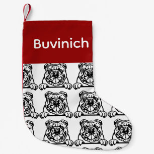englische Bulldogsocken Maßgeschneiderte Hundesock Kleiner Weihnachtsstrumpf