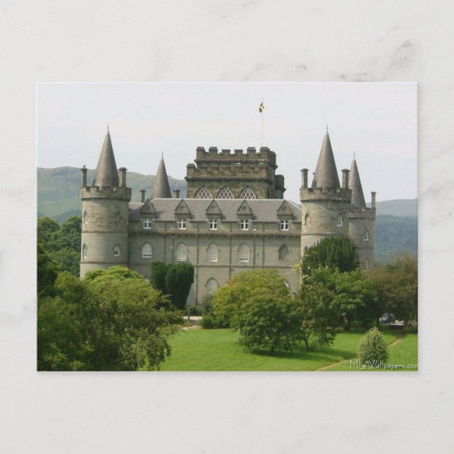 Englische Burg Postkarte (Vorderseite)